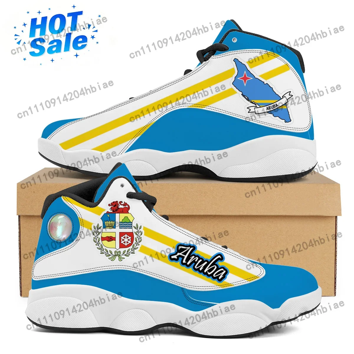 Women Shoes Tennis - ARUBA Flag Print Custom Cool Mens
