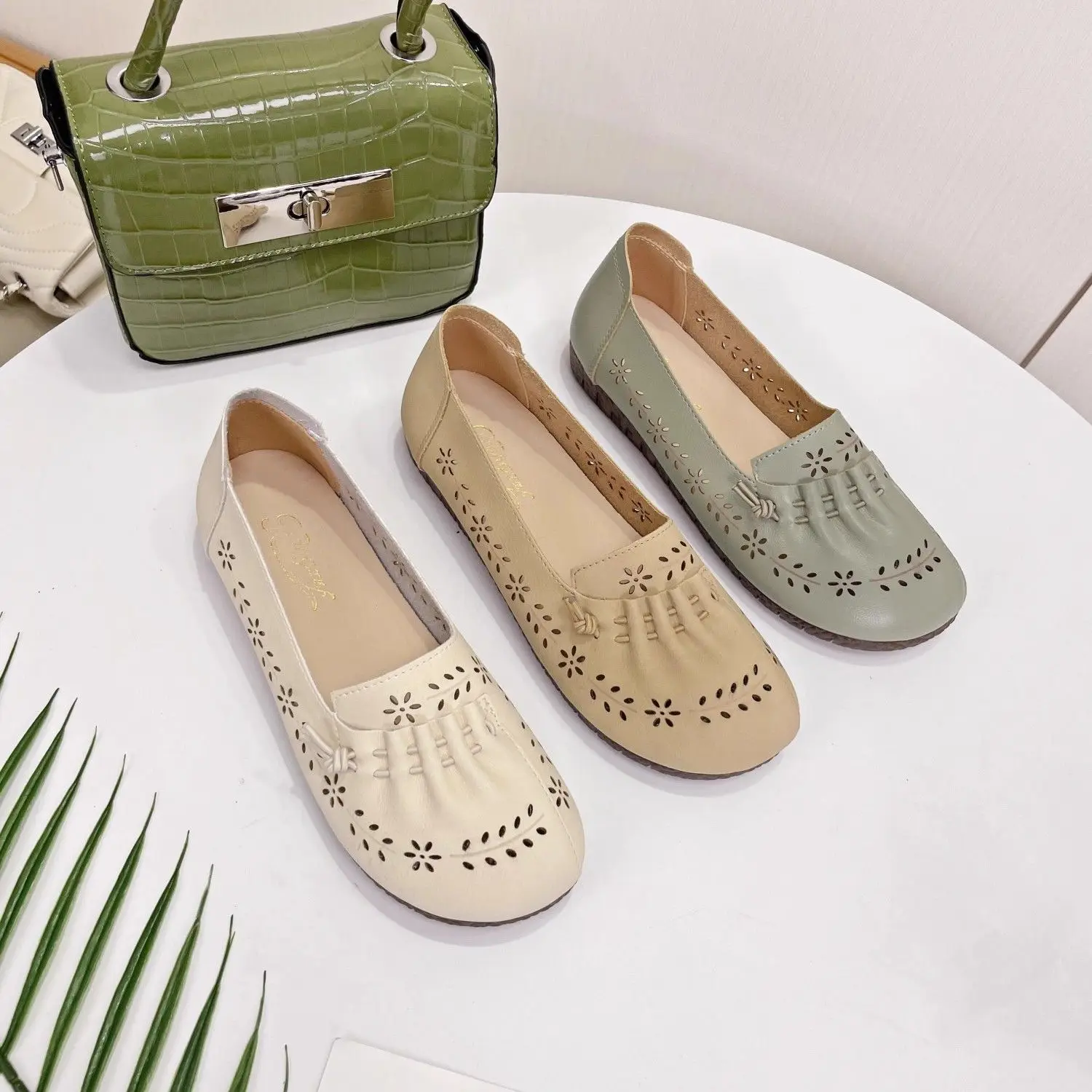 Women Shoes Quick Delivery - Low Heel Elegant Office Round Toe