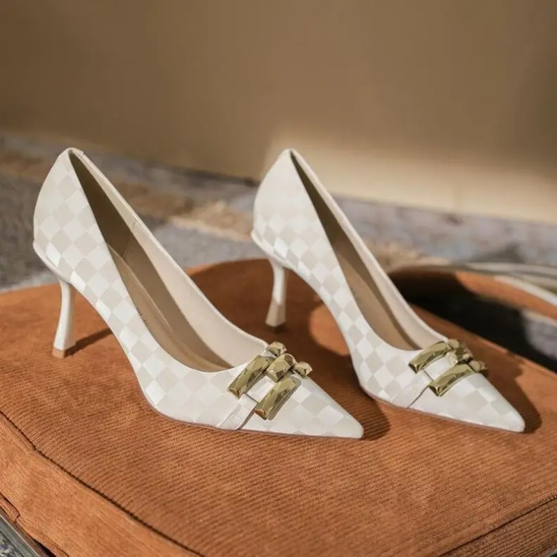 Women Shoes Quick Delivery - Office With Medium Heels Black Shoes