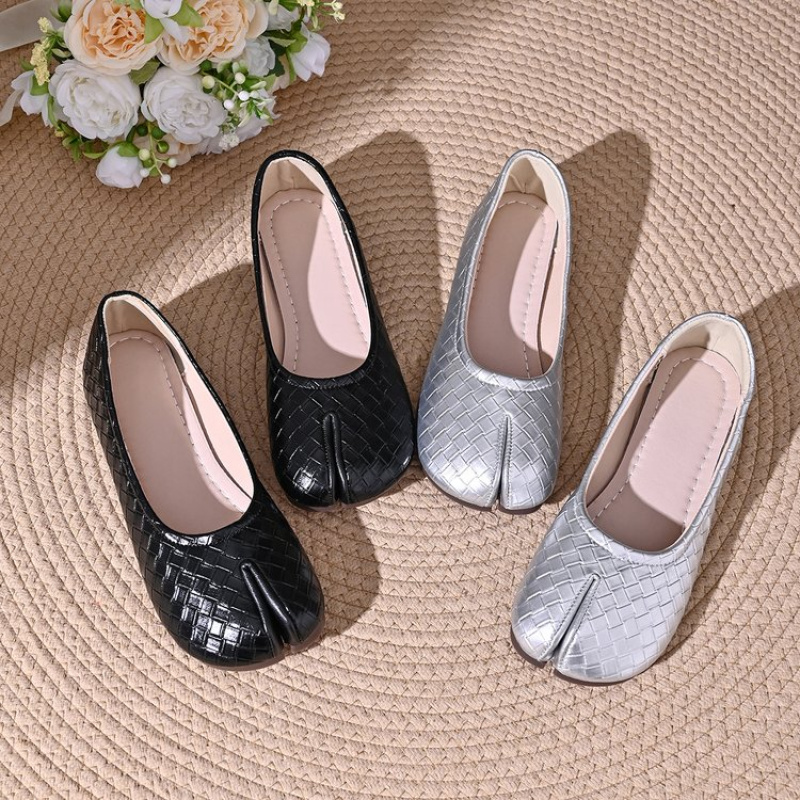 Slip On Mule Flat - Niche design split toe shoes women's