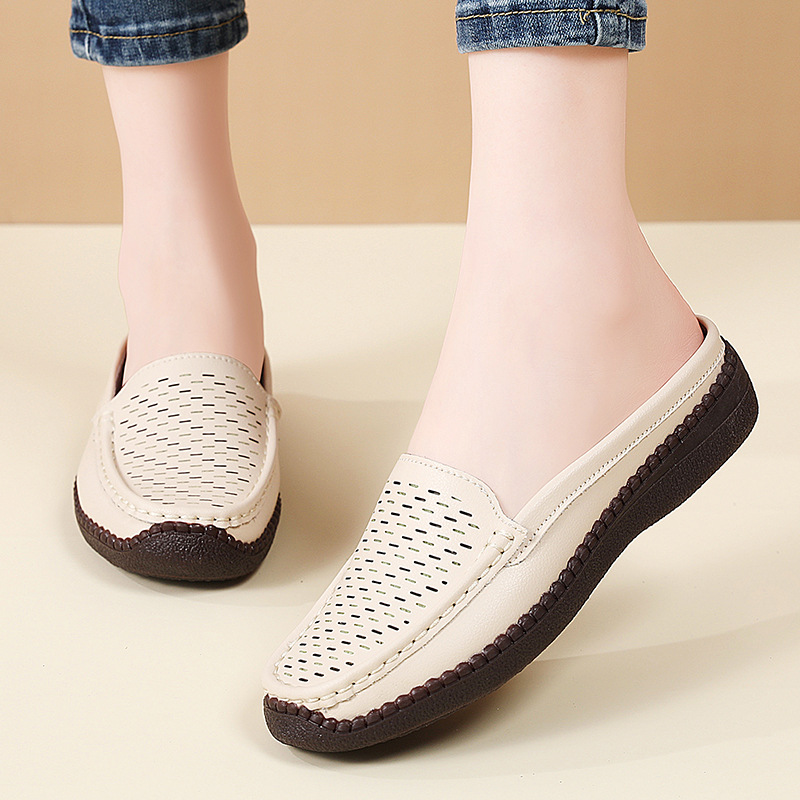 Slip On Mule Flat - Plus Size 36-43 Spring Summer Breathable