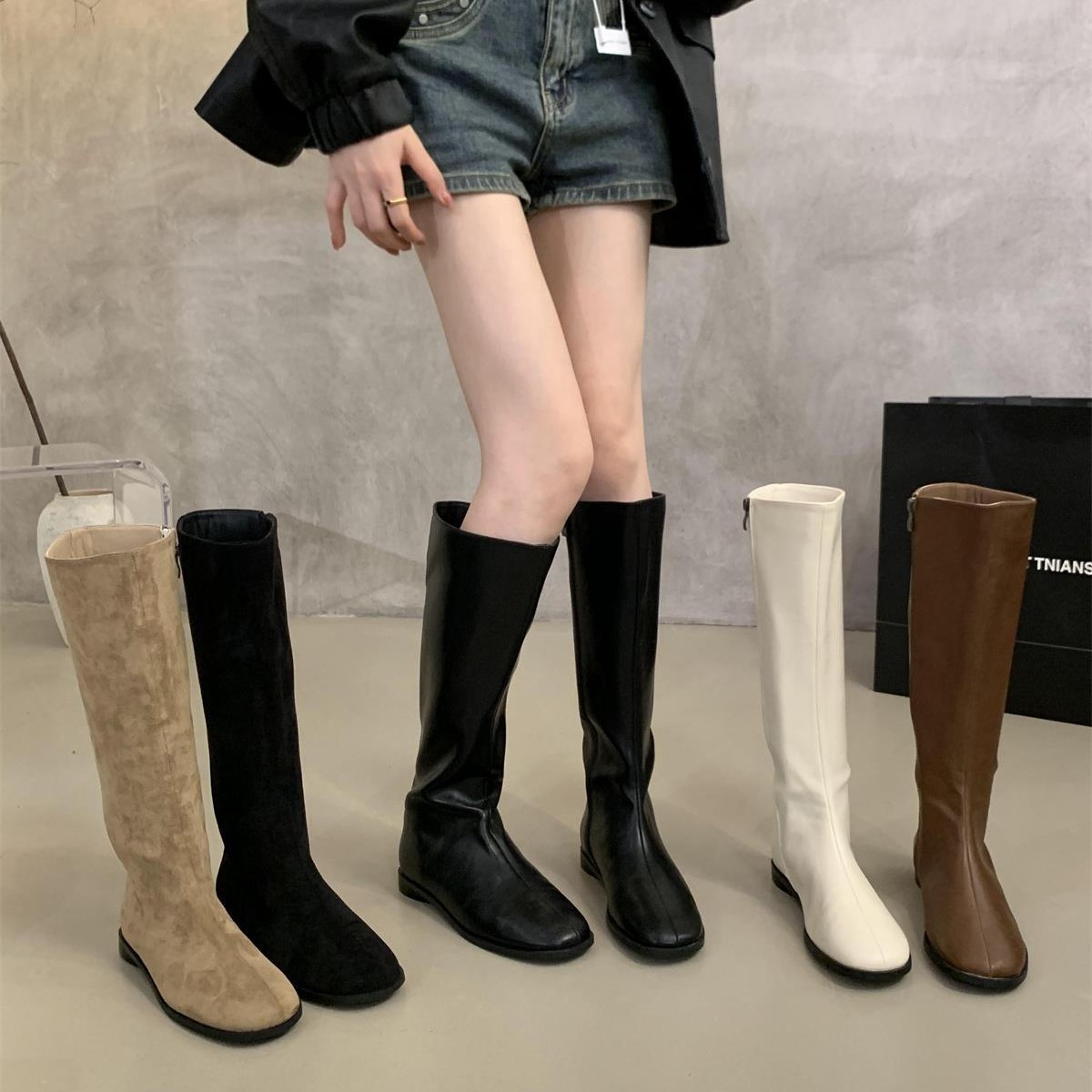Sock Boot Women - Long boots women's shoes 2026 Spring