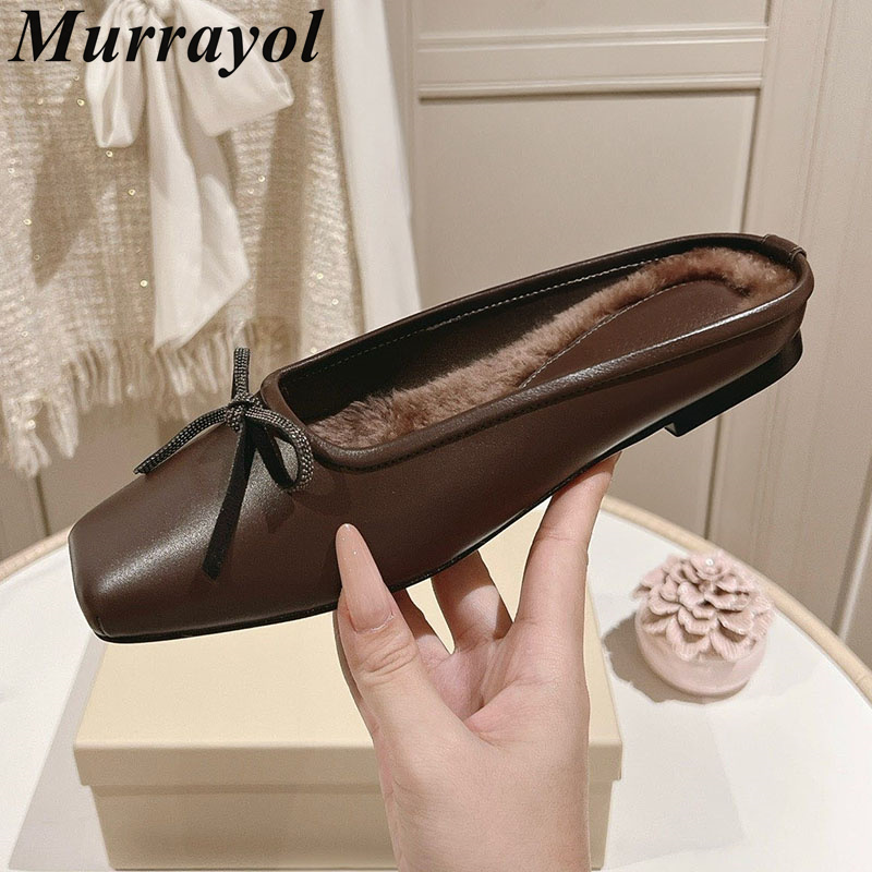 Lazy Mules Women Real Leather  - Slip On Mule Flat ulasan dan harga