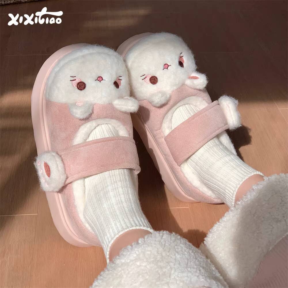 Winter Home Slippers Soft Cute - Women Shoes Winter ulasan dan harga