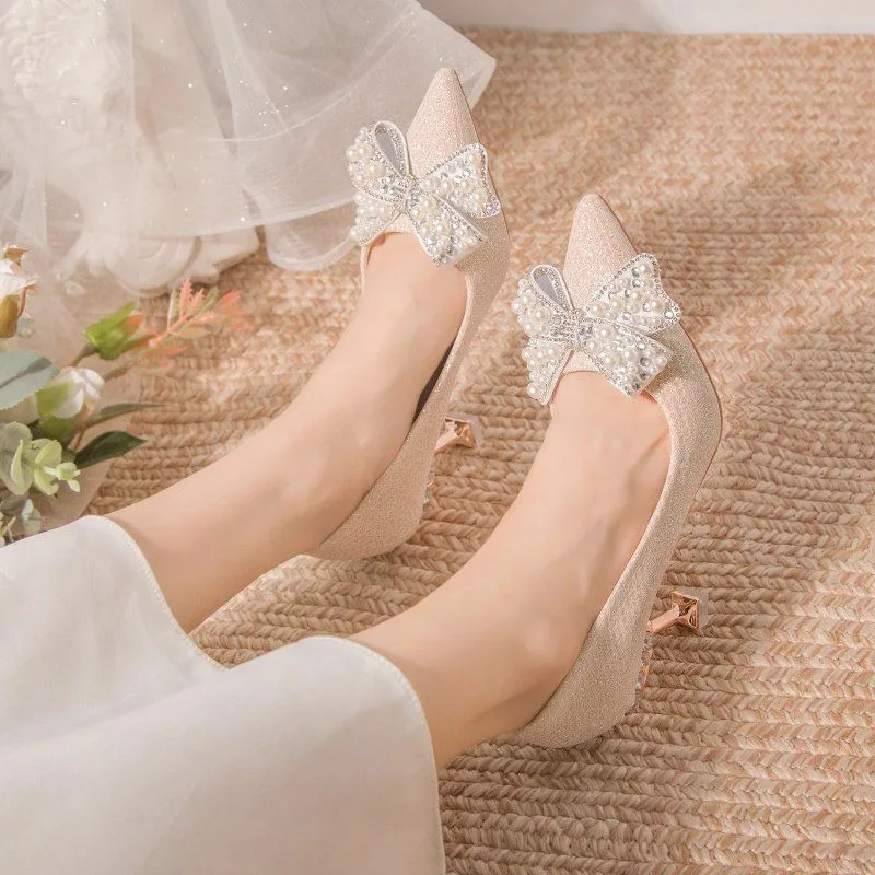Stilito Pointed Toe Pumps Wedd - Women Shoes Quick Delivery ulasan dan harga