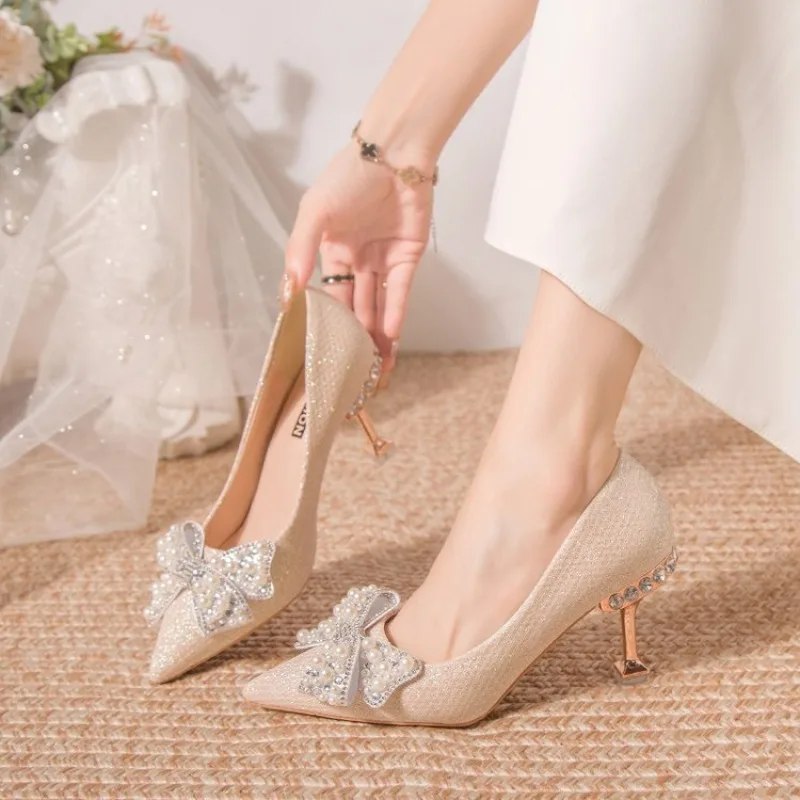 Stilito Pointed Toe Pumps Wedd - Women Shoes Quick Delivery ulasan dan harga
