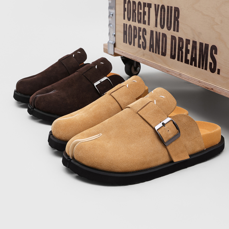 New Trendy Men Split-toe Mule  - Slip On Mule Flat ulasan dan harga