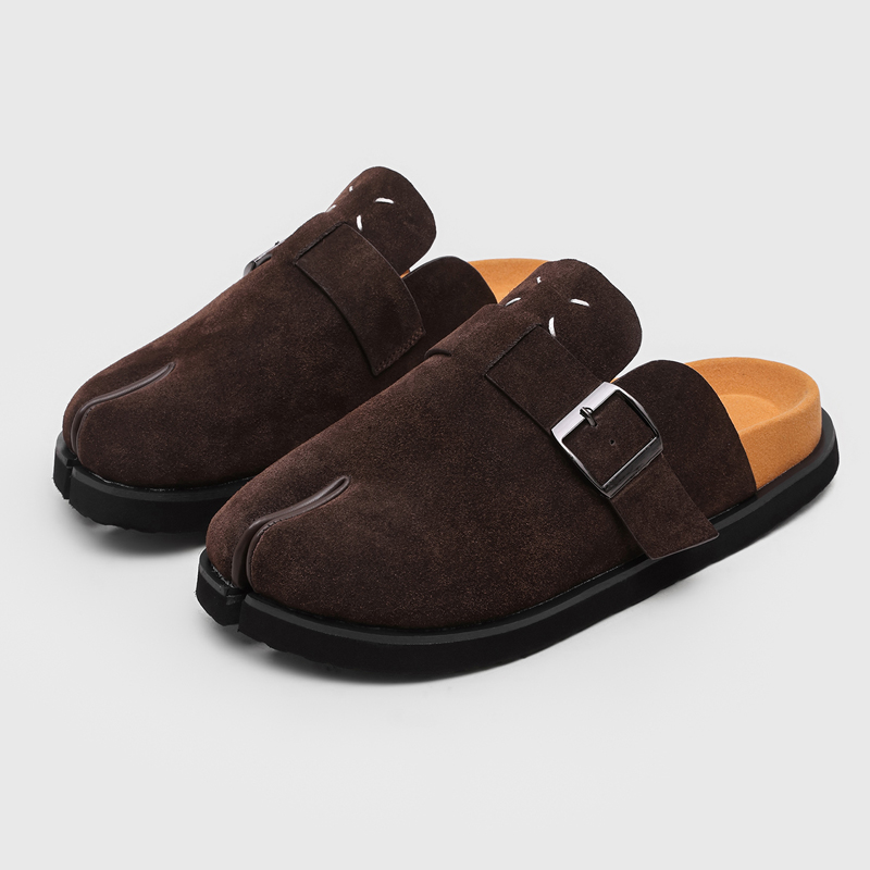 New Trendy Men Split-toe Mule  - Slip On Mule Flat ulasan dan harga