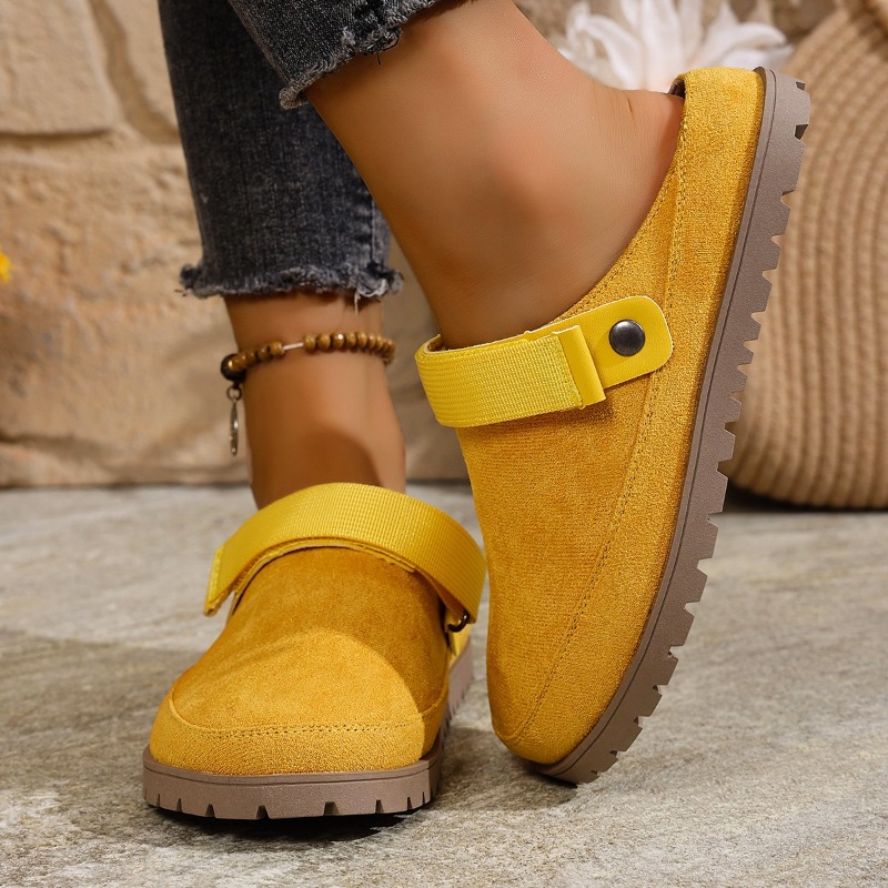 New Women Suede Mules Multicol - Slip On Mule Flat ulasan dan harga