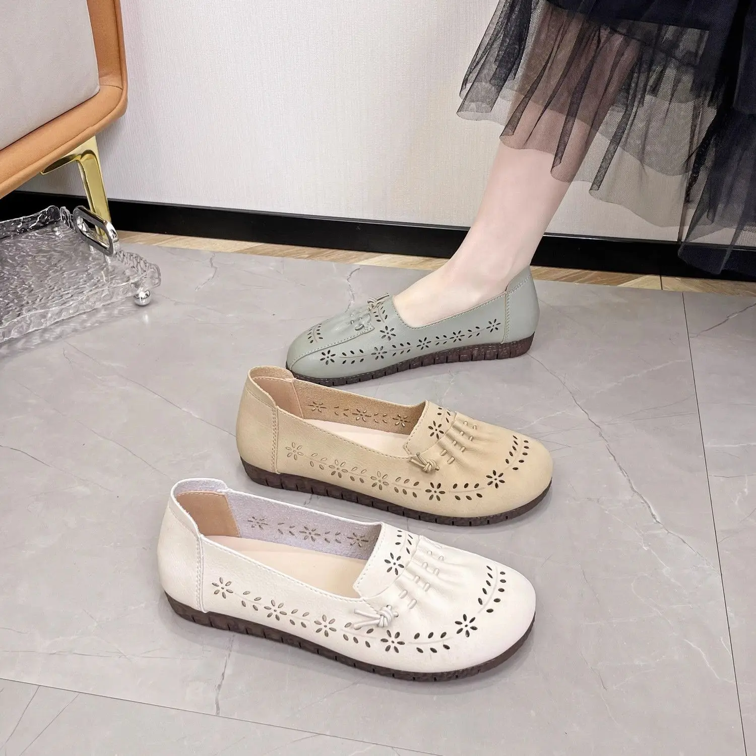 Low Heel Elegant Office Round  - Women Shoes Quick Delivery ulasan dan harga