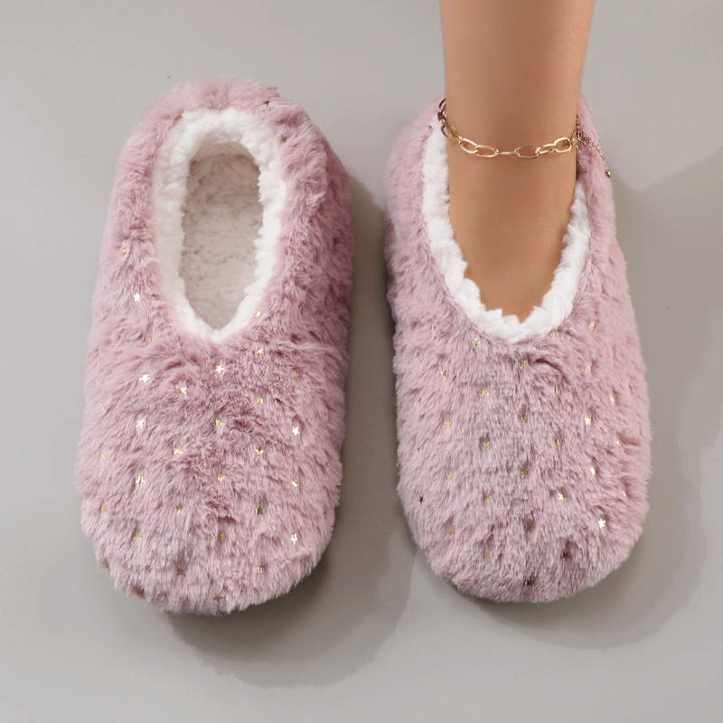 Fashionable Shiny Gold-Embosse - Women Shoes Winter ulasan dan harga