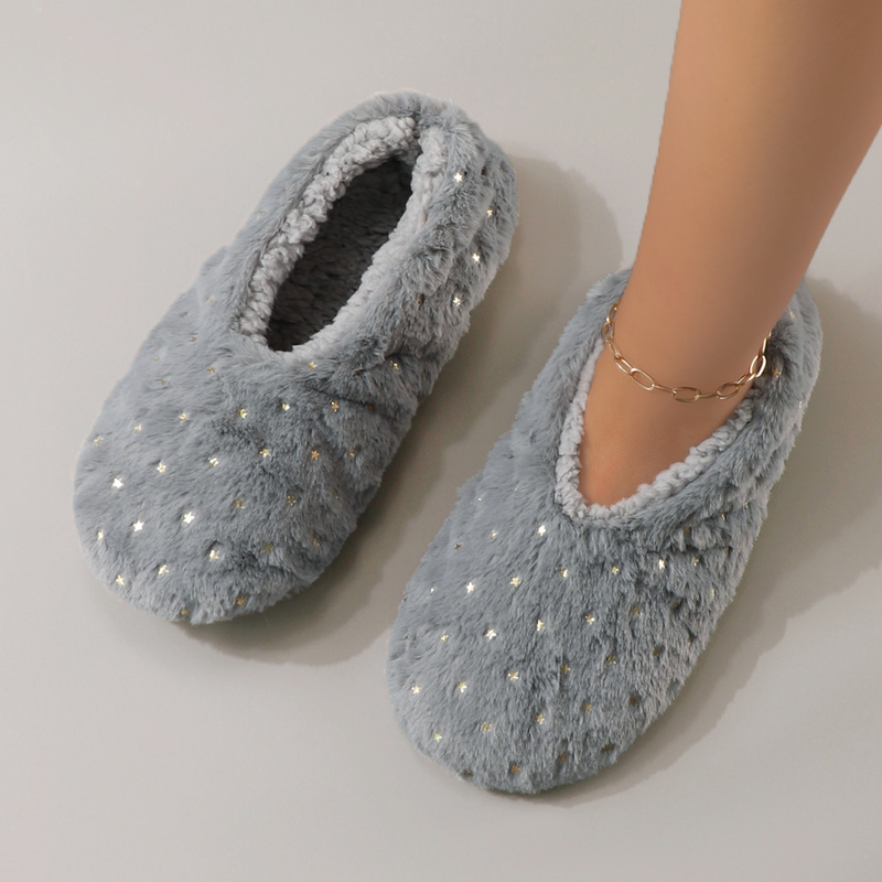 Fashionable Shiny Gold-Embosse - Women Shoes Winter ulasan dan harga