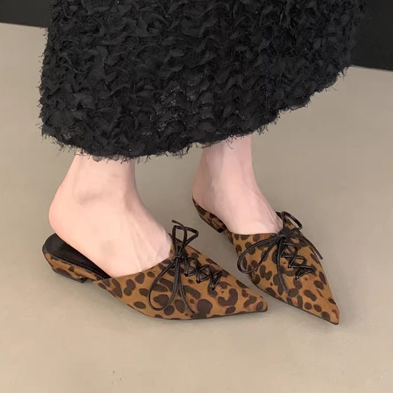 Leopard Women's Slippers Heele - Women Shoes Size 7 ulasan dan harga