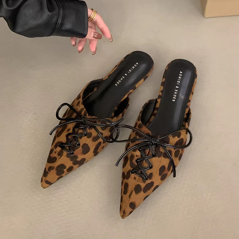 Leopard Women's Slippers Heele - Women Shoes Size 7 ulasan dan harga