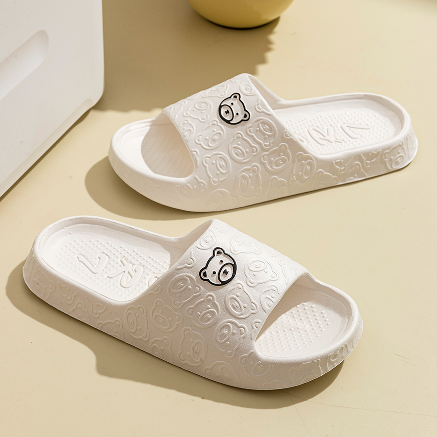Printting Cute Bear Women Slip - Women'S Shoes Neuropathy ulasan dan harga