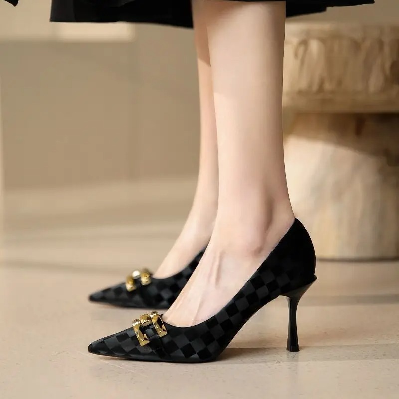 Office With Medium Heels Black - Women Shoes Quick Delivery ulasan dan harga