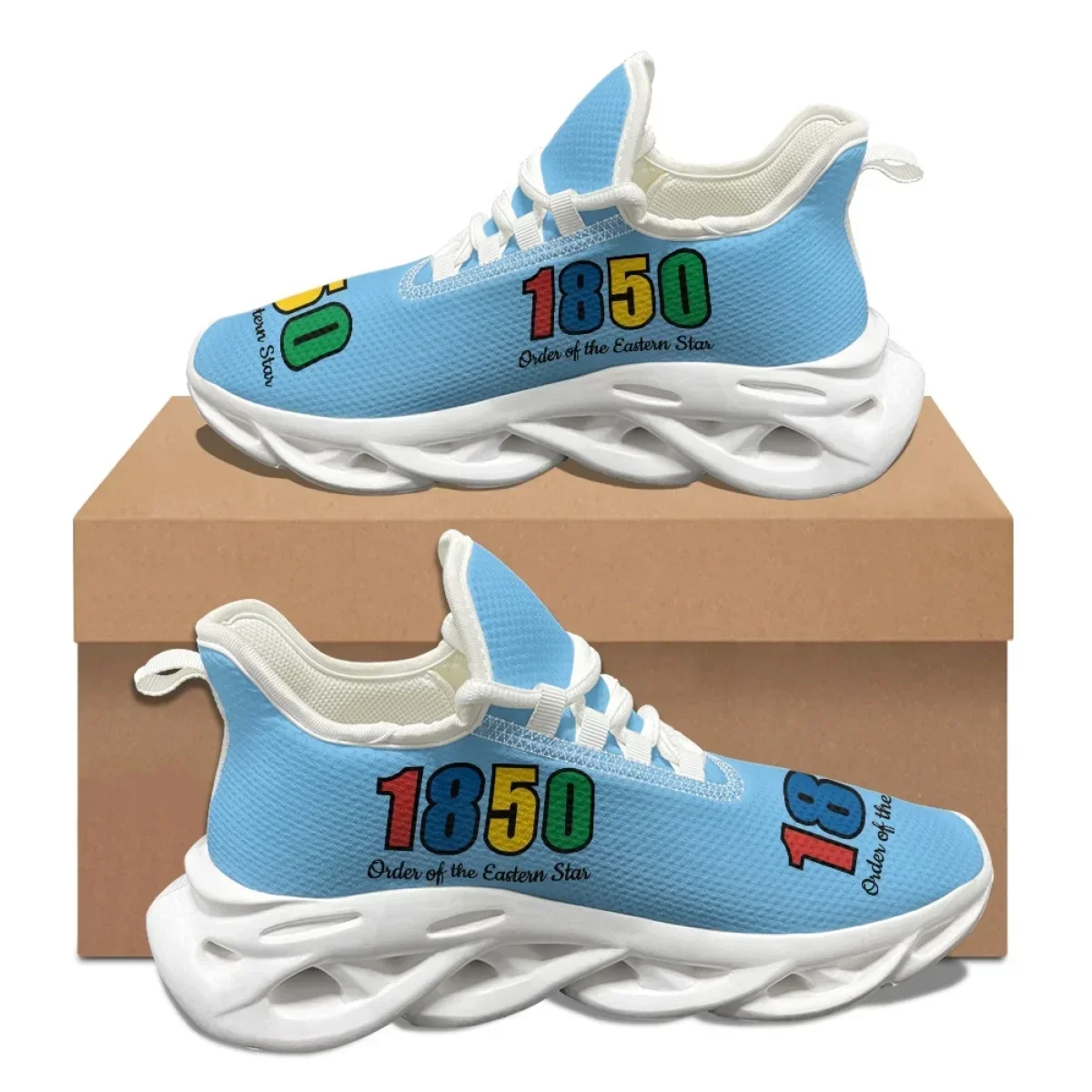 Sky Blue Pentagram OES Pattern - Women Shoes Tennis ulasan dan harga