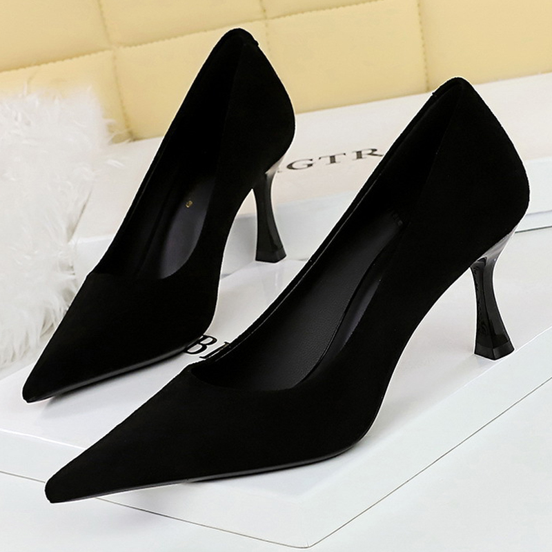 BIGTREE Shoes Suede Black Wome - Women Shoes Size 7 ulasan dan harga