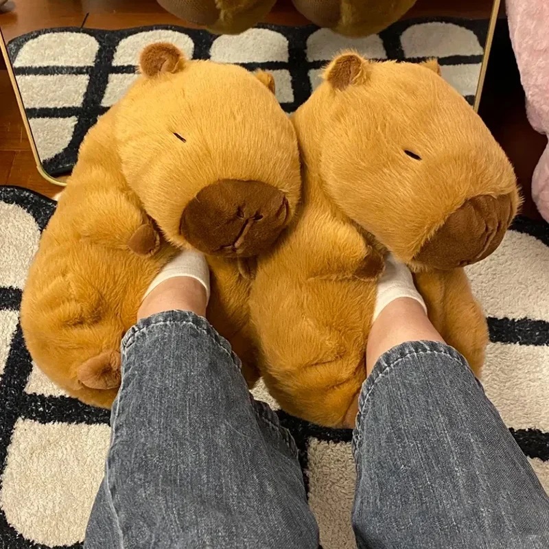 Novelty capybara slippers unis - Women Shoes Winter ulasan dan harga