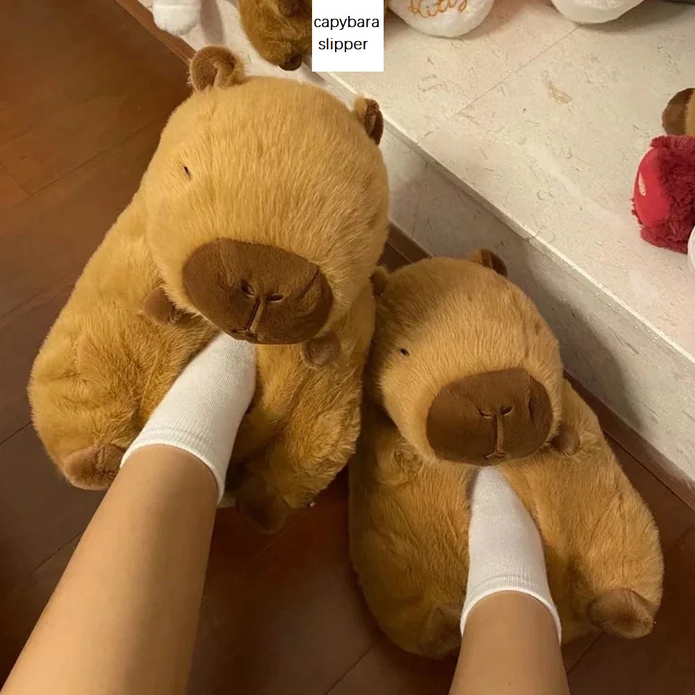 Novelty capybara slippers unis - Women Shoes Winter ulasan dan harga