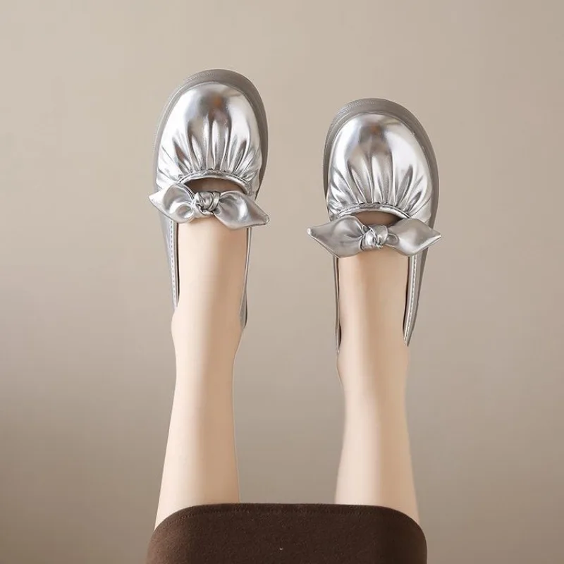 Low Heel Elegant With Bow Shoe - Women Shoes Quick Delivery ulasan dan harga