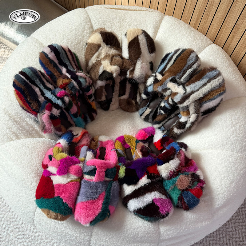 New Girl Luxury Mink Fur Slipp - Women Shoes Winter ulasan dan harga