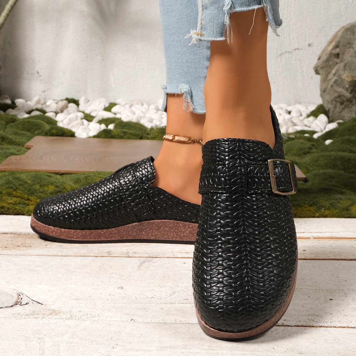 Fashionable New Comfortable an - Slip On Mule Flat ulasan dan harga