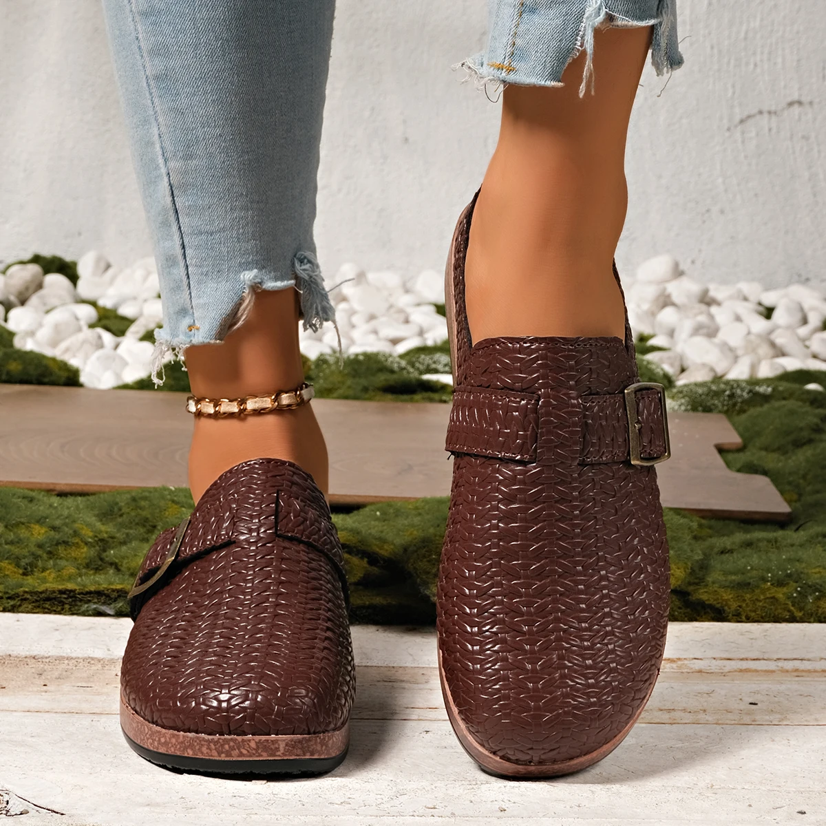 Fashionable New Comfortable an - Slip On Mule Flat ulasan dan harga