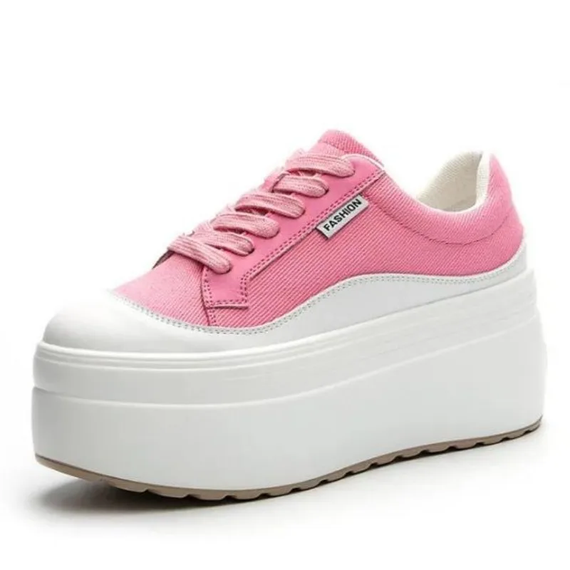 8cm New Canvas Genuine Leather - Women Shoes Sale ulasan dan harga
