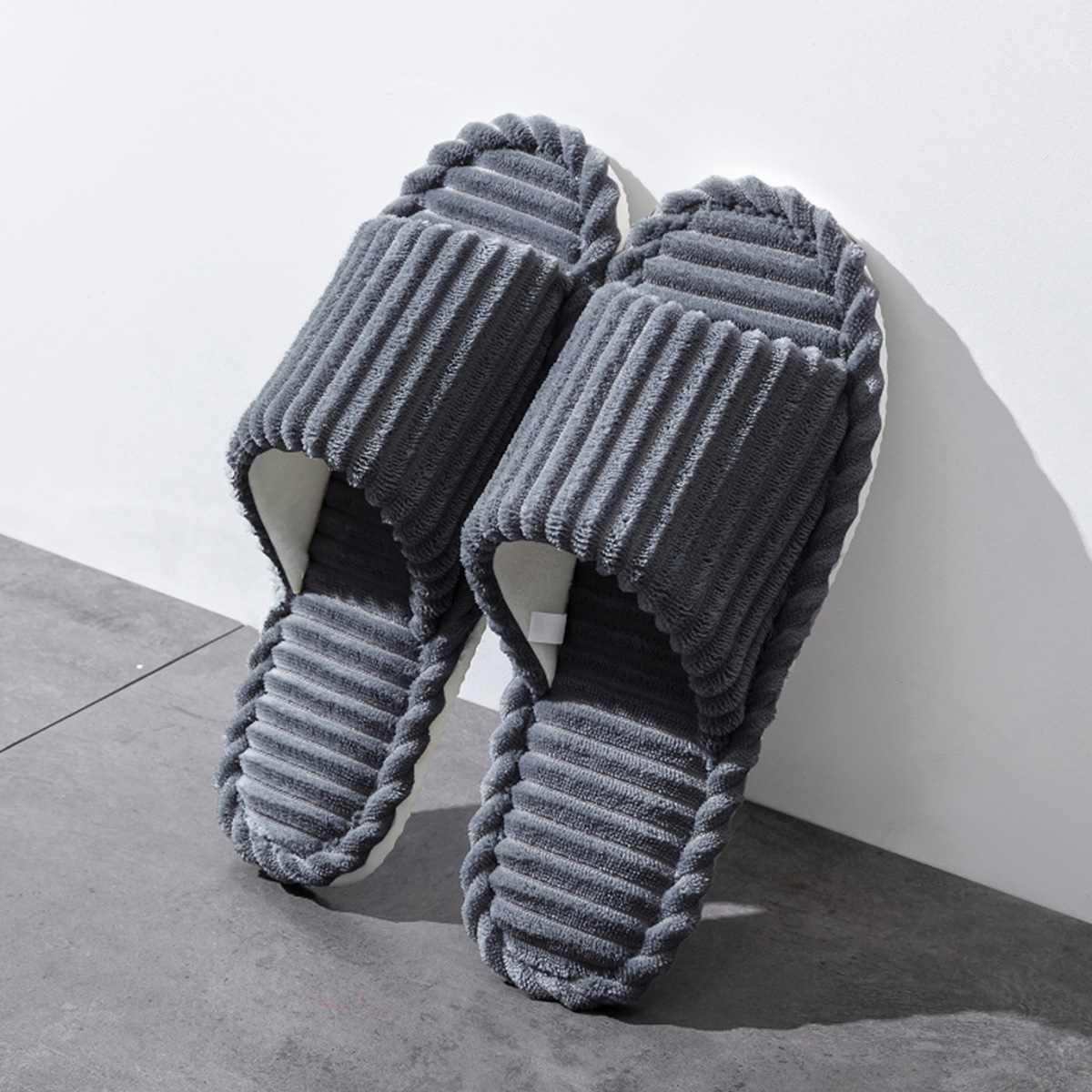 Open-Toe Breathable House Slip - Women Shoes Winter ulasan dan harga