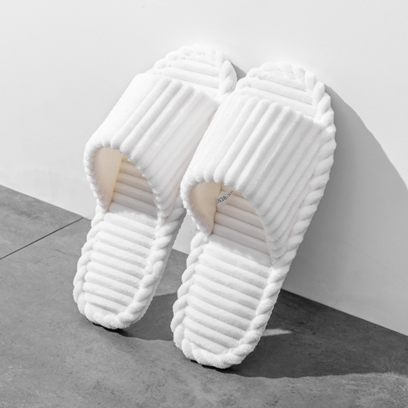 Open-Toe Breathable House Slip - Women Shoes Winter ulasan dan harga