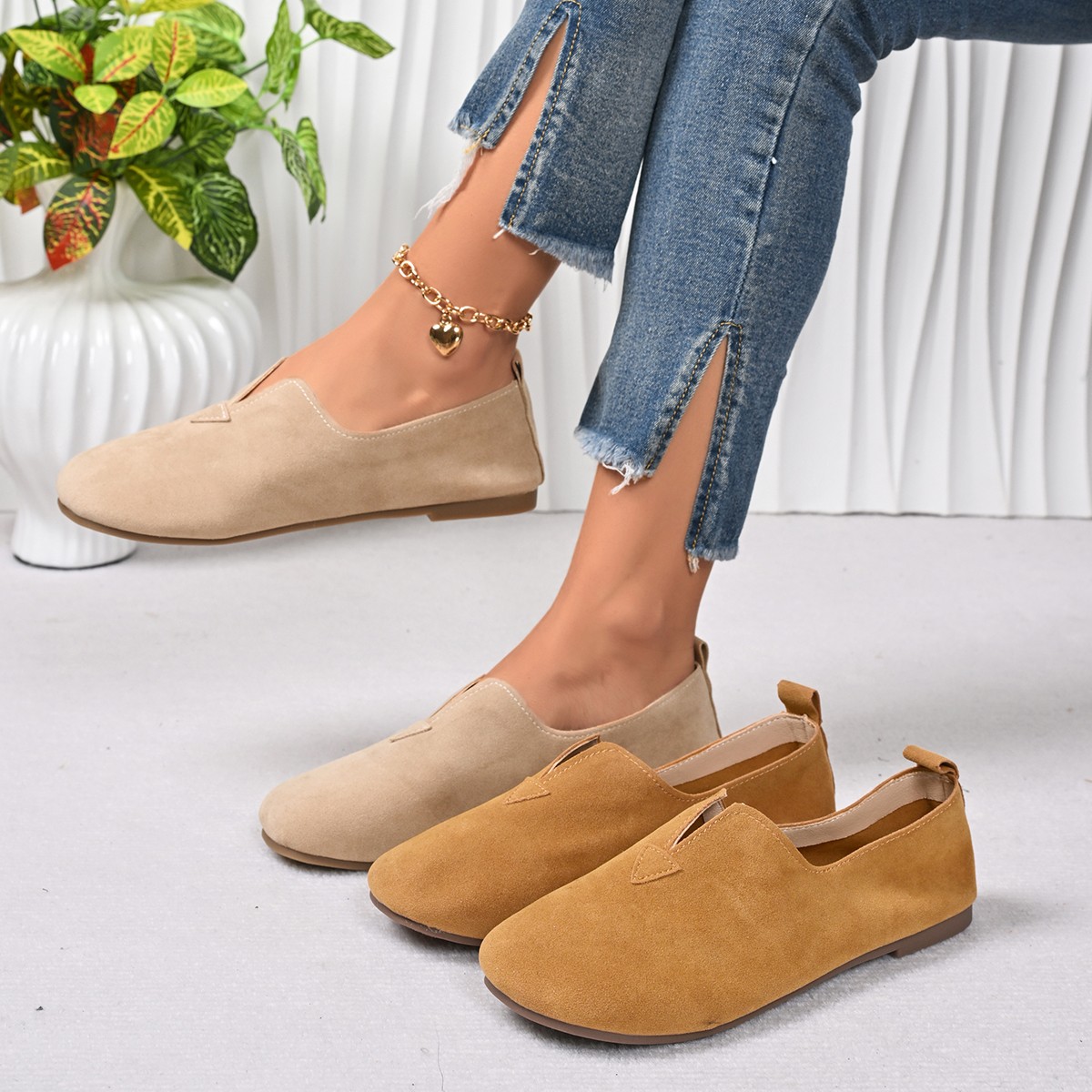 Women's Flat Shoes Slip-on Rou - Women Shoes Quick Delivery ulasan dan harga