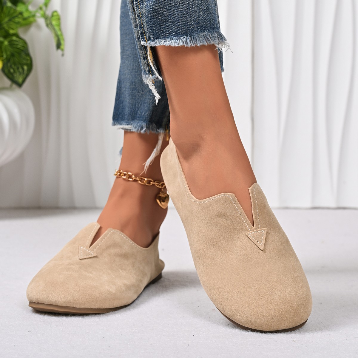 Women's Flat Shoes Slip-on Rou - Women Shoes Quick Delivery ulasan dan harga