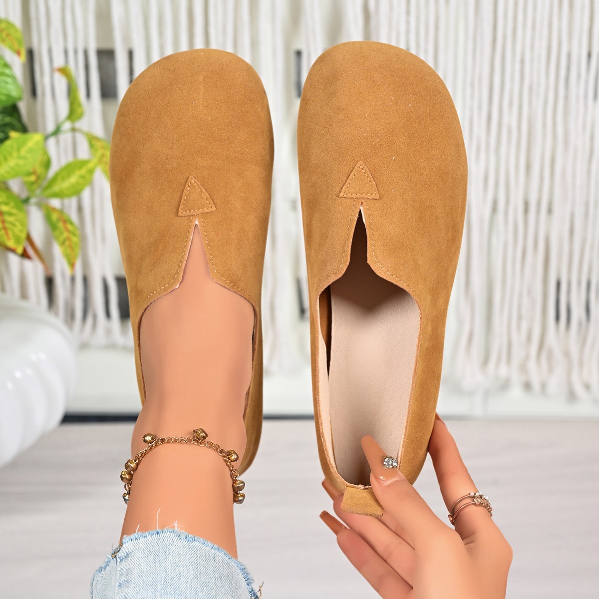 Women's Flat Shoes Slip-on Rou - Women Shoes Quick Delivery ulasan dan harga