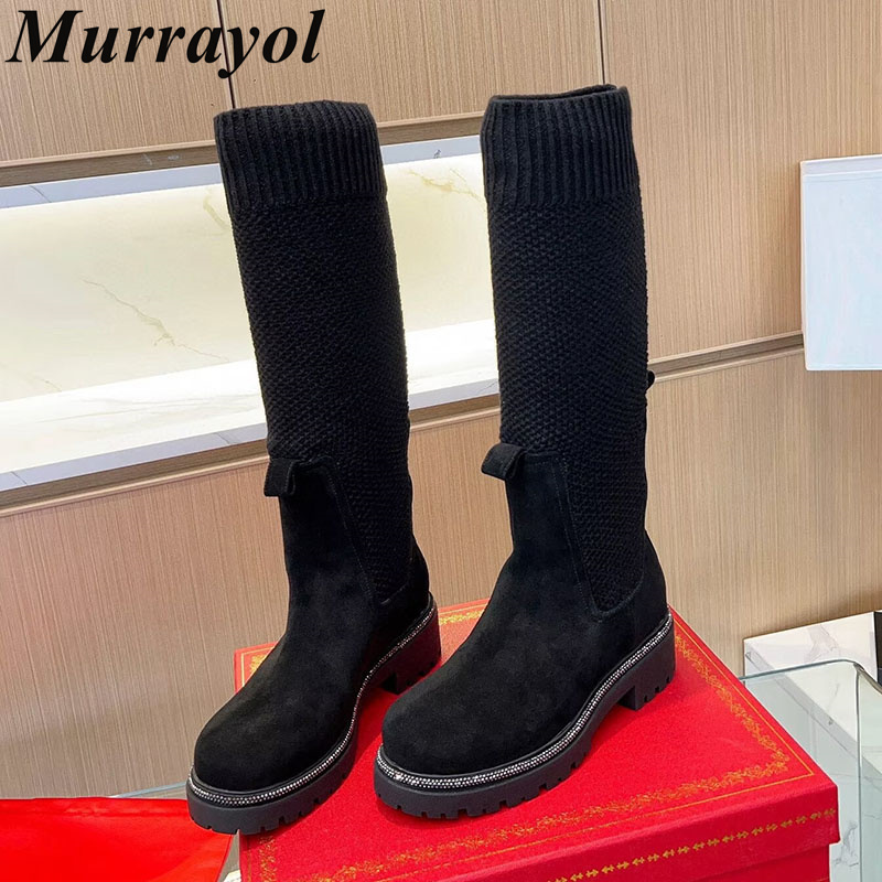 Knee High Boots Autumn Winter  - Sock Boot Women ulasan dan harga