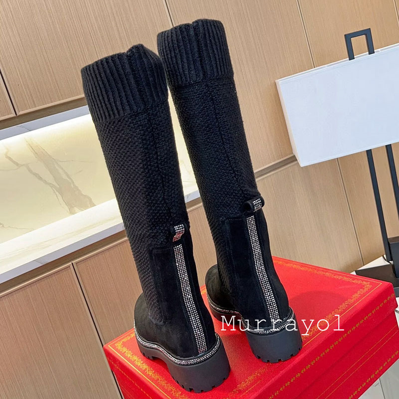 Knee High Boots Autumn Winter  - Sock Boot Women ulasan dan harga