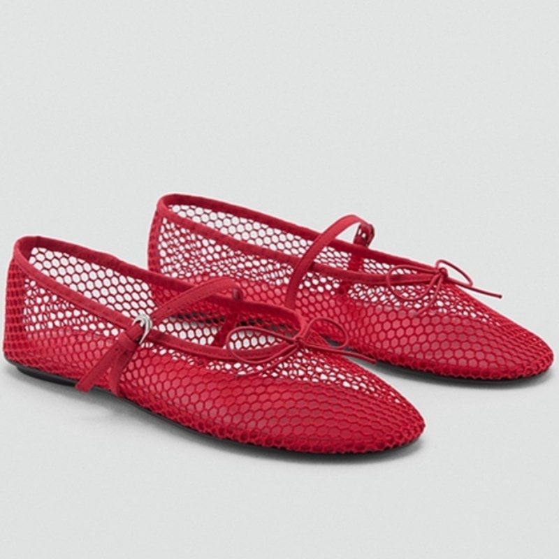 Mesh Summer Ballet Flats Shoes - Women Shoes Size 7 ulasan dan harga