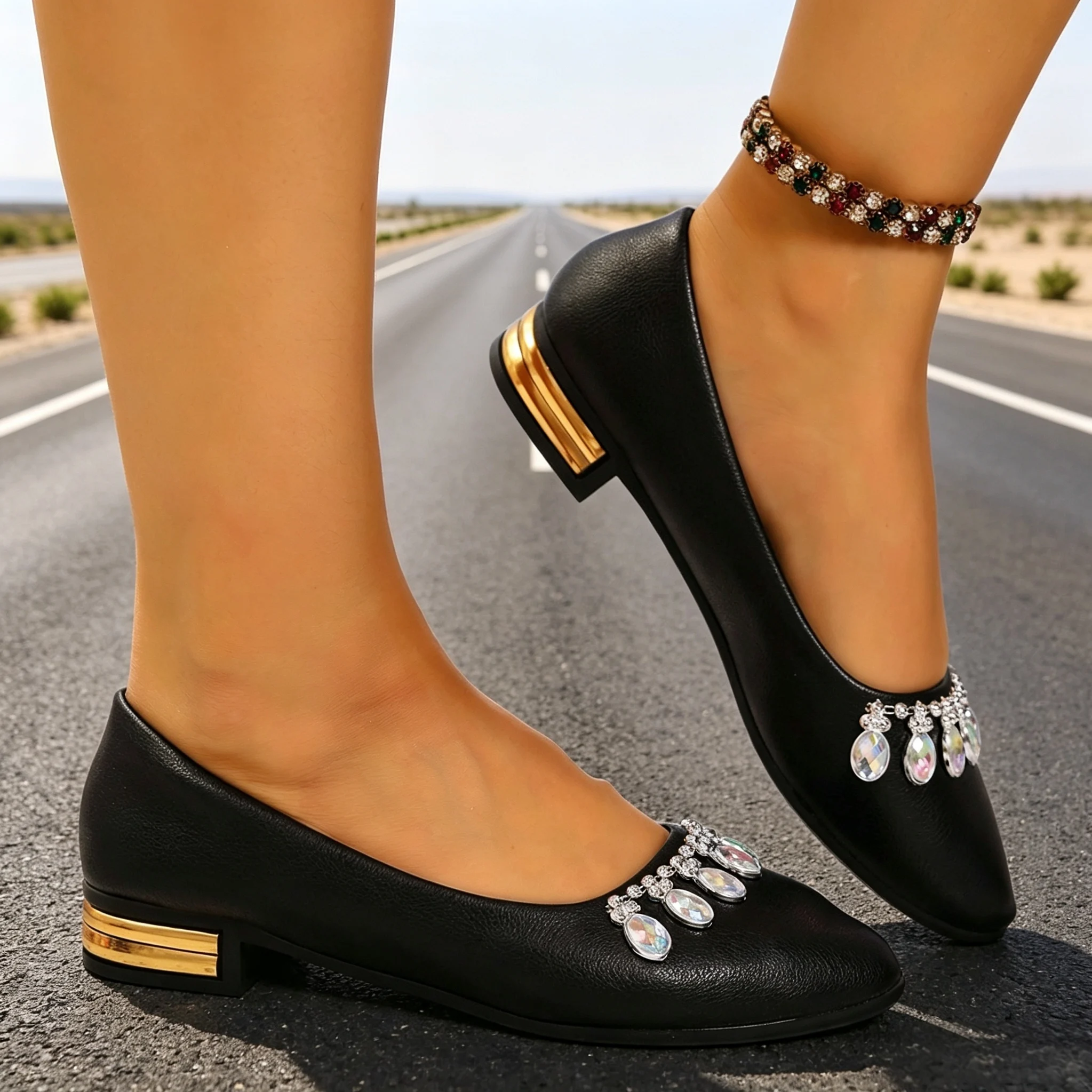 Women Flats Pointed Toe Ballet - Women Shoes Sale ulasan dan harga