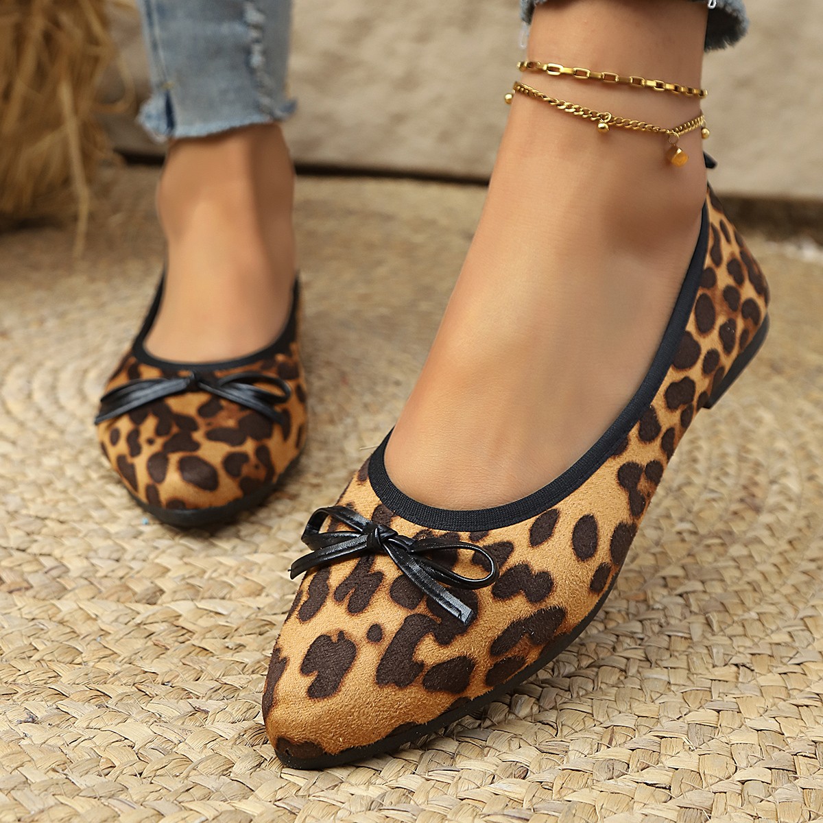 2026 Leopard Flats Women Round - Women'S Shoes For Work ulasan dan harga