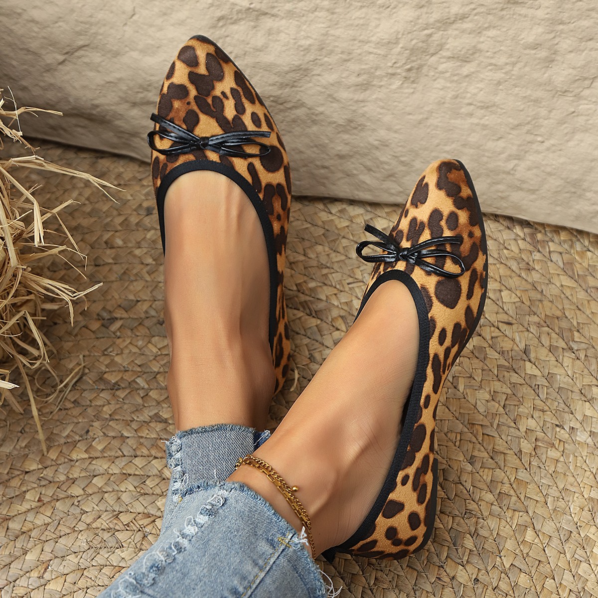 2026 Leopard Flats Women Round - Women'S Shoes For Work ulasan dan harga