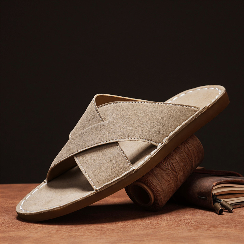 Slippers Men's Sandals Anti Sl - Slip On Mule Flat ulasan dan harga