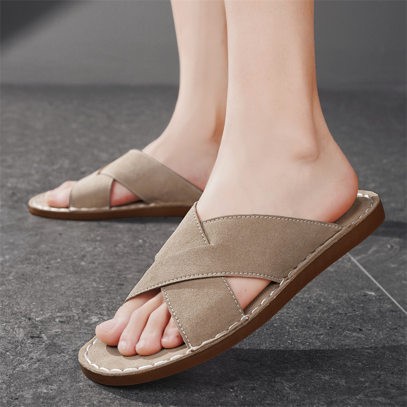 Slippers Men's Sandals Anti Sl - Slip On Mule Flat ulasan dan harga