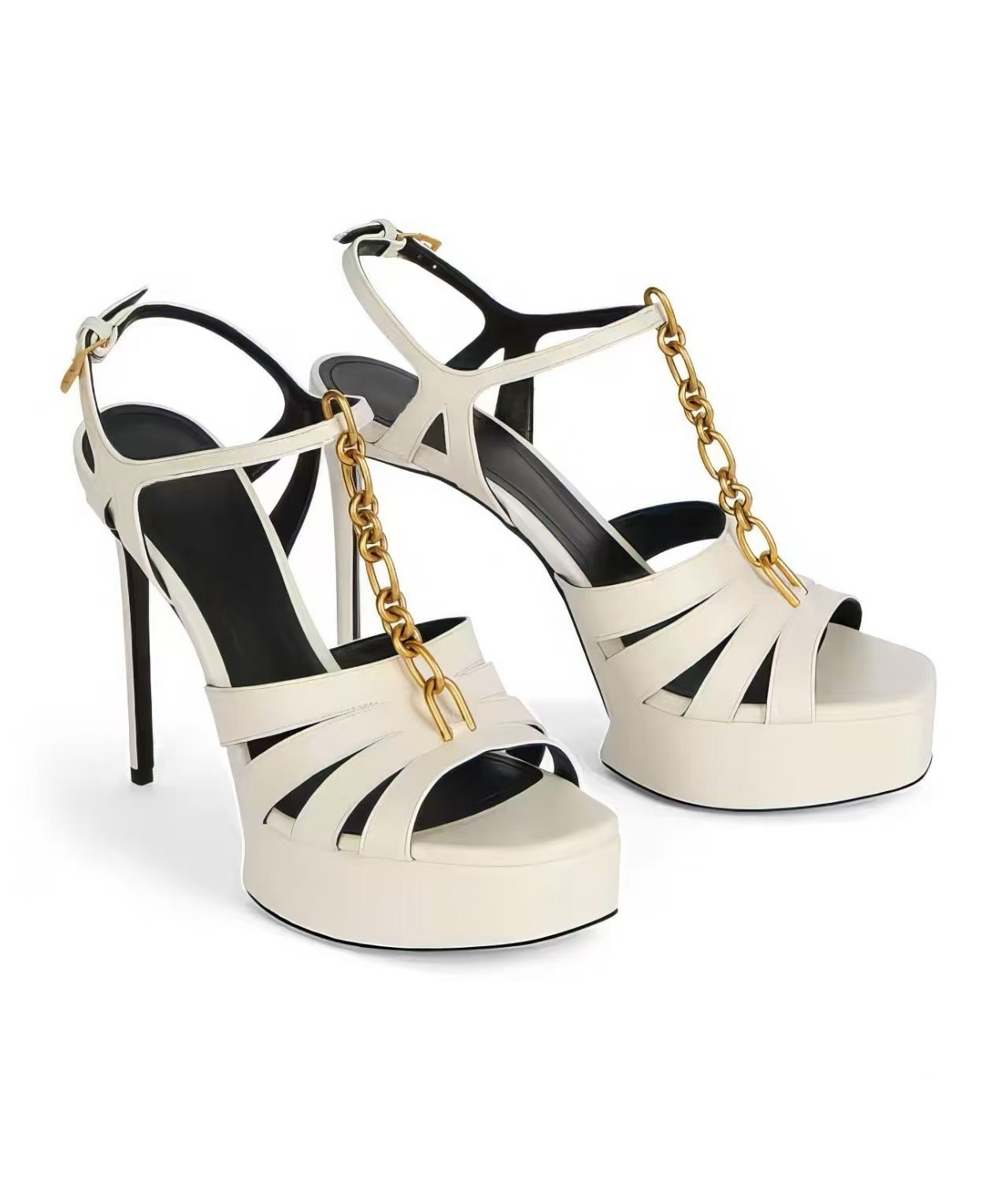 Summer New Women's Platform Sa - Gold Chain Sandal ulasan dan harga