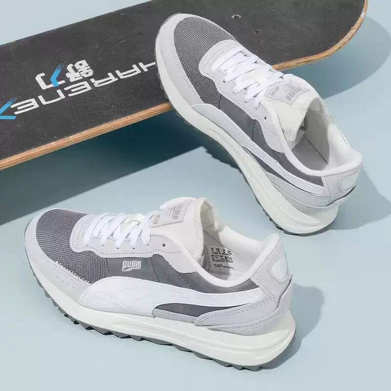 PUMA Men White Black Low Top S - Women'S Shoes Puma Sneakers ulasan dan harga
