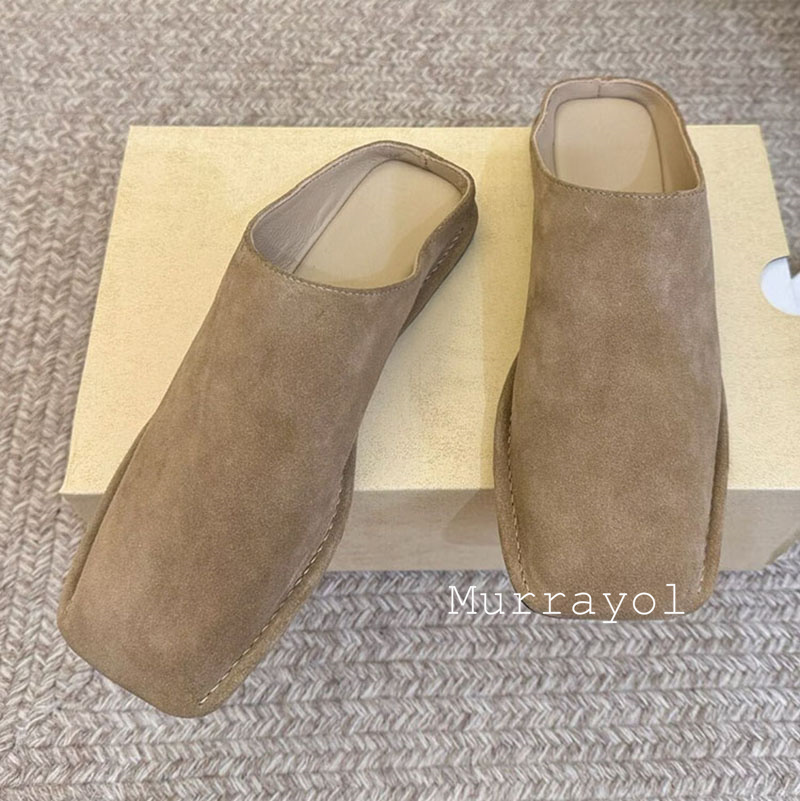 Slippers Closed Toe Genuine Le - Slip On Mule Flat ulasan dan harga