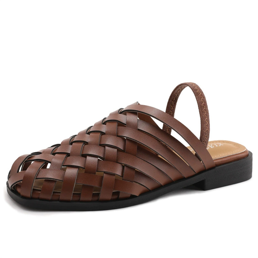 сандали женские Handmade Weave - Slip On Mule Flat ulasan dan harga