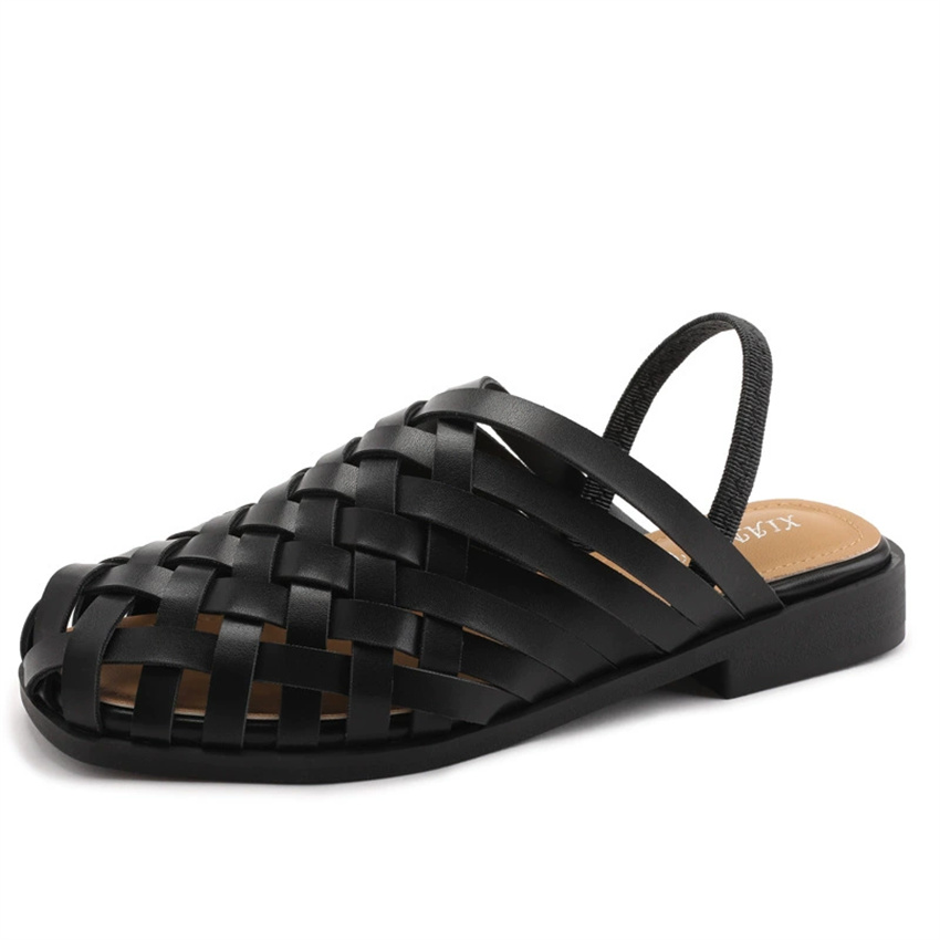 сандали женские Handmade Weave - Slip On Mule Flat ulasan dan harga
