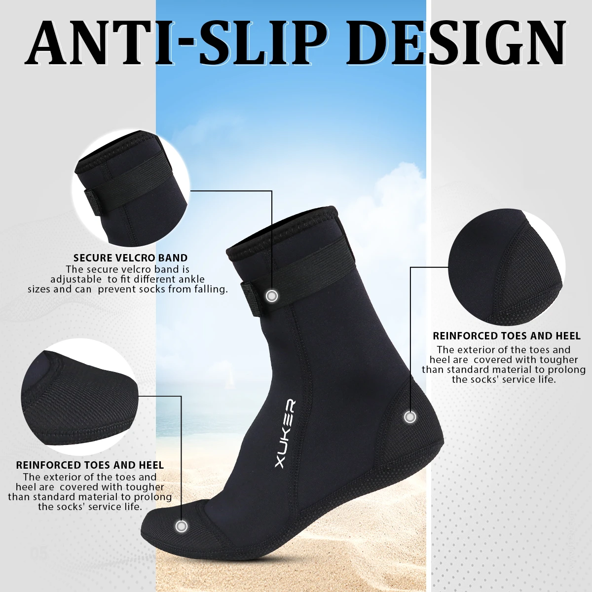 Men's Women's 3mm Neoprene Soc - Women'S Shoes Neuropathy ulasan dan harga