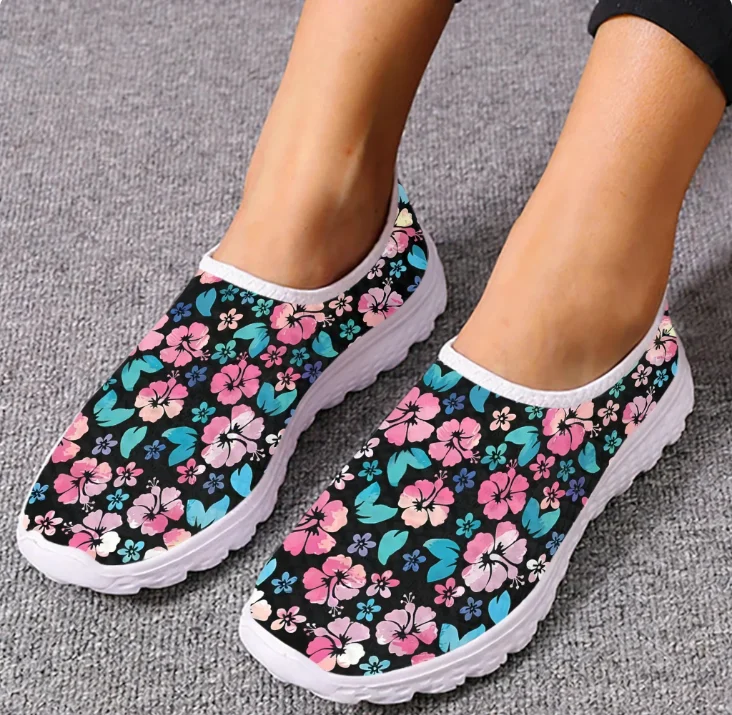 Hawaiian Hibiscus Loafers Trop - Women Shoes Tennis ulasan dan harga