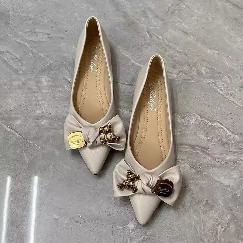 Women's Flat Shoes Shallow Wit - Women Shoes Quick Delivery ulasan dan harga